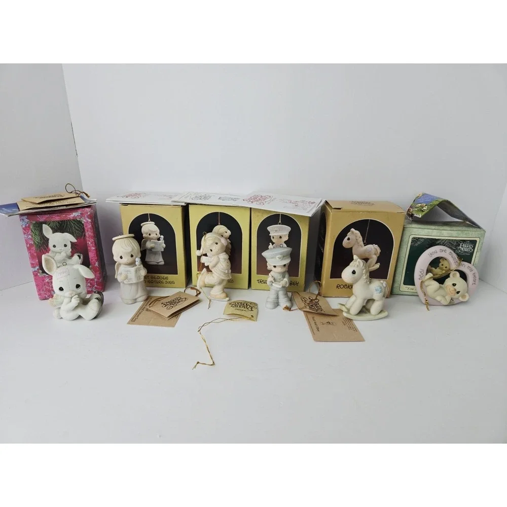 Precious Moments Christmas ornament‎ w/ boxes lot 2